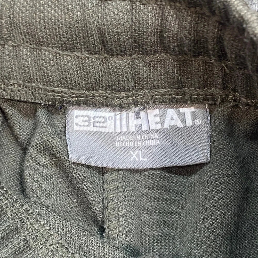 32 Degrees Heat Hoodie Jogger Set Sz XL Mens Green Athleisure Loungewear Zip Up